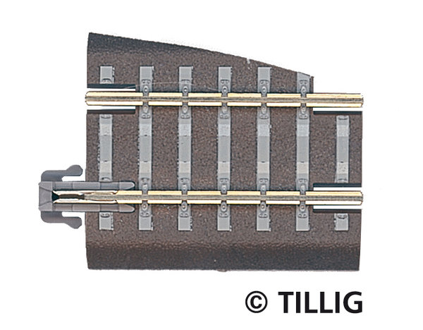 Tillig 83722 Bettungs-Gleisstück BG5 L:36 mm, Pass-Stück links