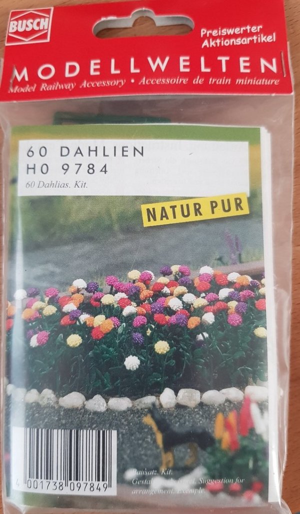 Busch 9784 60 Dahlien H0 (Neuheit 2019)