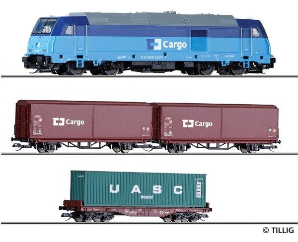Tillig 01449 Einsteiger-Set Güterzug der CD mit Bettungsgleis (Neuheit 2020)