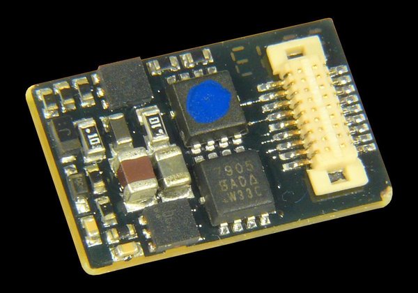 Zimo-Subminiatur-Funktionsdecoder MX688N18 mit Next18-Schnittstelle und Lötpads
