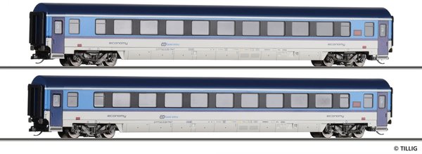 Tillig 01060 Reisezugwagen-Set, Bpmz 891, 2.Klasse der CD, Ep. VI (Neuheit 2022)