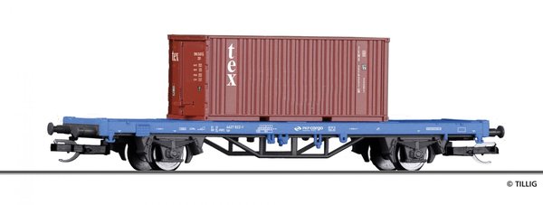 Tillig 17481 Containertragwagen Lgs, PKP mit Container (Start)